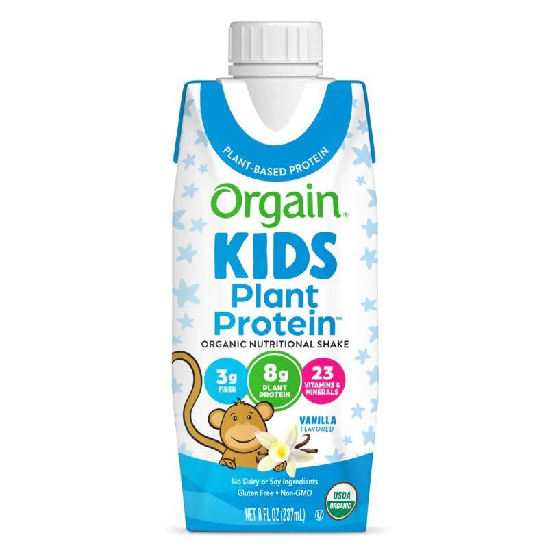 Orgain Kids Organic Plant Protein Shake Vanilla / 8 fl. oz