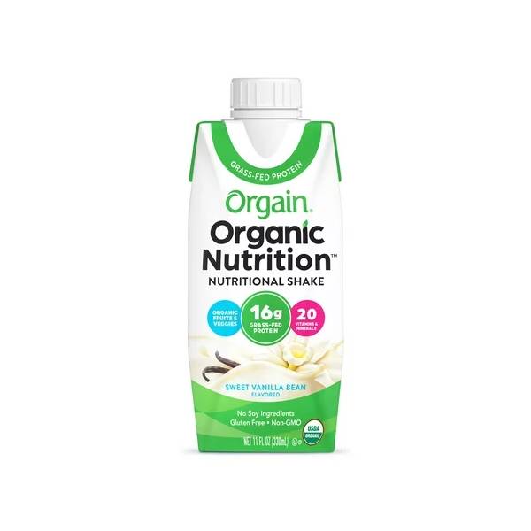 Orgain Organic Grassfed Protein Shake Vanilla Bean / 11 fl. oz