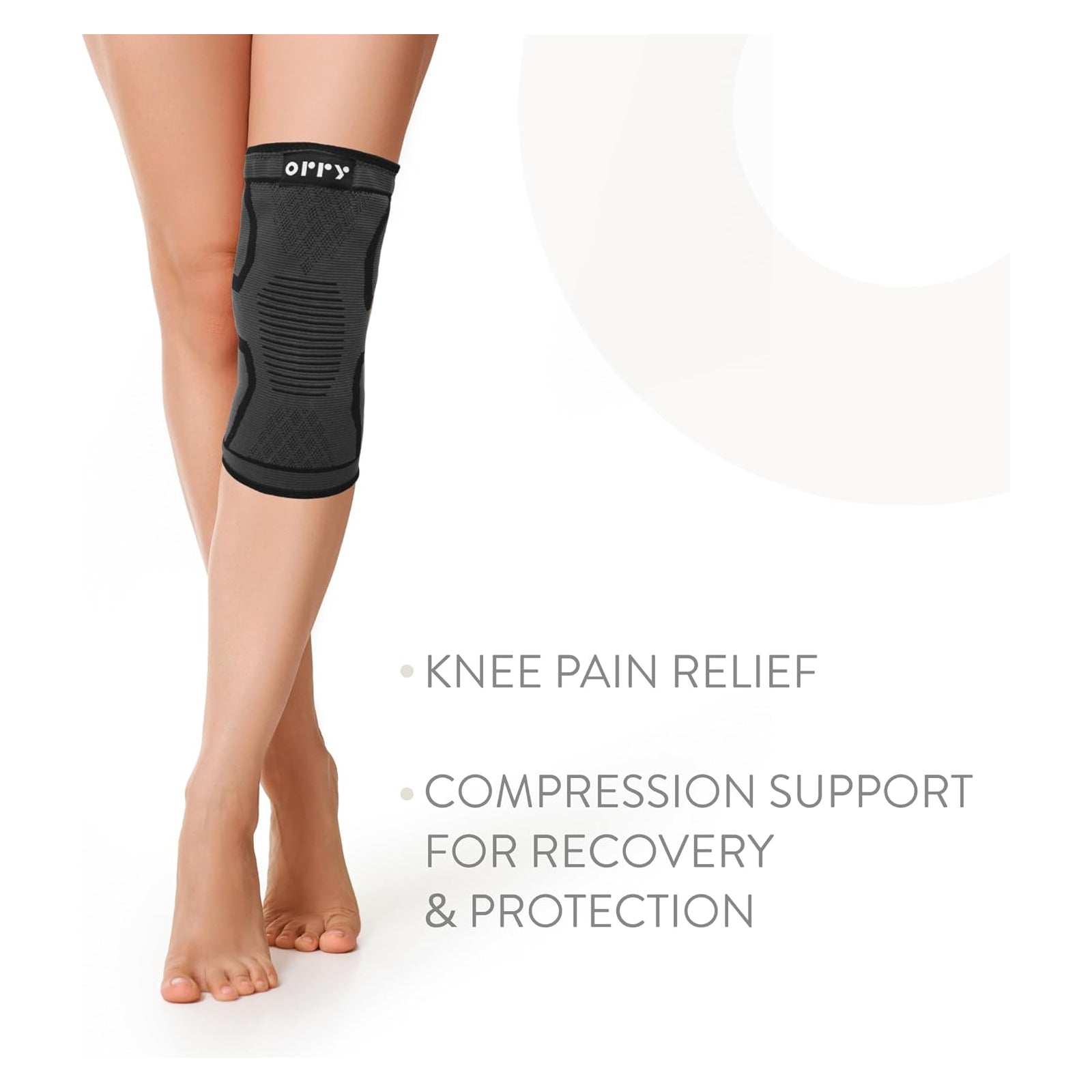 Orry Knee Support Sleeve - Black - Knee Sleeve