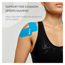 Orry Kinesiology Tape Pre-Cut Roll - Blue 20 Strips - Tape roll