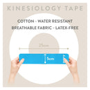Orry Kinesiology Tape Pre-Cut Roll - Blue 20 Strips - Tape roll