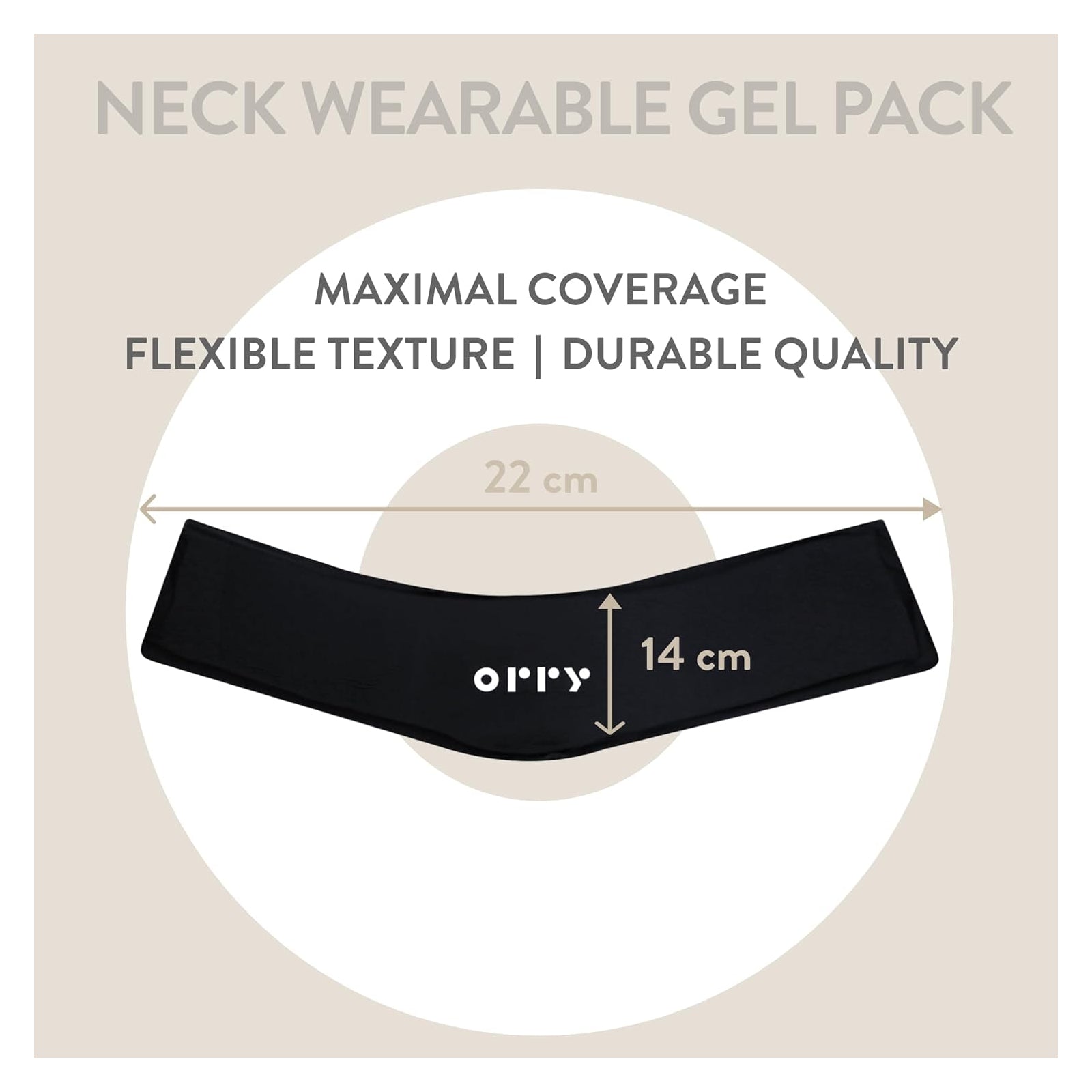 Orry Neck Wearable Gel Pack - Black - Gel pack