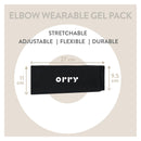 Orry Elbow Wearable Gel Pack - Black - Gel pack