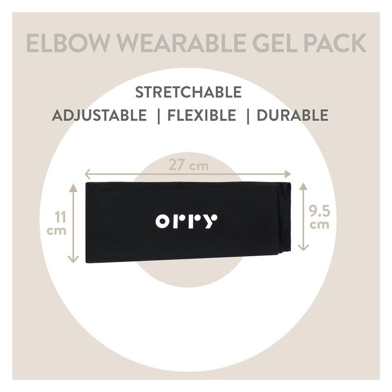 Orry Elbow Wearable Gel Pack - Black - Gel pack
