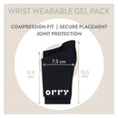 Orry Wrist Wearable Gel Pack - Black - Gel pack