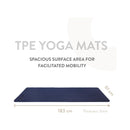 Orry TPE Yoga Mat - Dual Blue - Yoga Mat