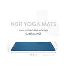 Orry NBR Yoga & Gym Mat - Blue - Yoga Mat