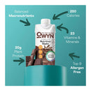 OWYN Complete Nutrition Shake - Chocolate 4-pack - - Protein Shake