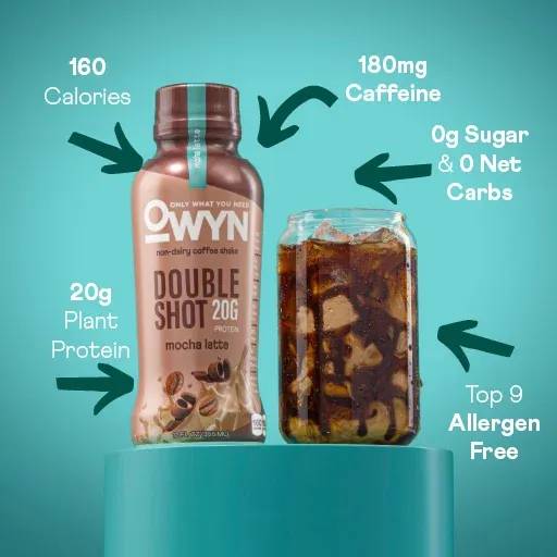 Owyn Doubleshot Protein Coffee Shake Mocha latte / 355ml