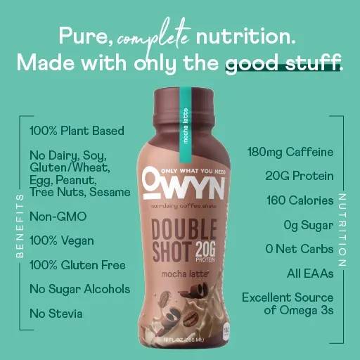 Owyn Doubleshot Protein Coffee Shake Mocha latte / 355ml