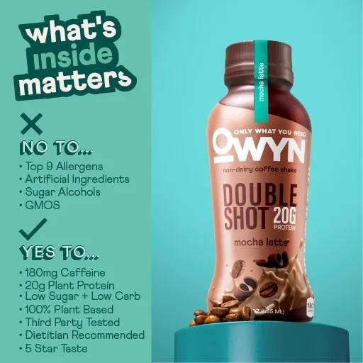 Owyn Doubleshot Protein Coffee Shake Mocha latte / 355ml