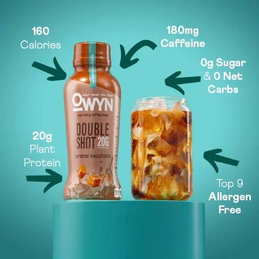 Owyn Doubleshot Protein Coffee Shake Caramel macchiato / 355ml