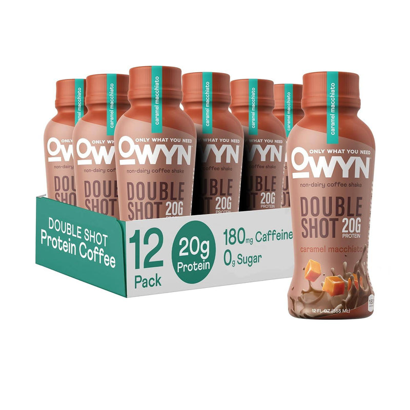 Owyn Doubleshot Protein Coffee Shake Caramel macchiato / 12 Bottles