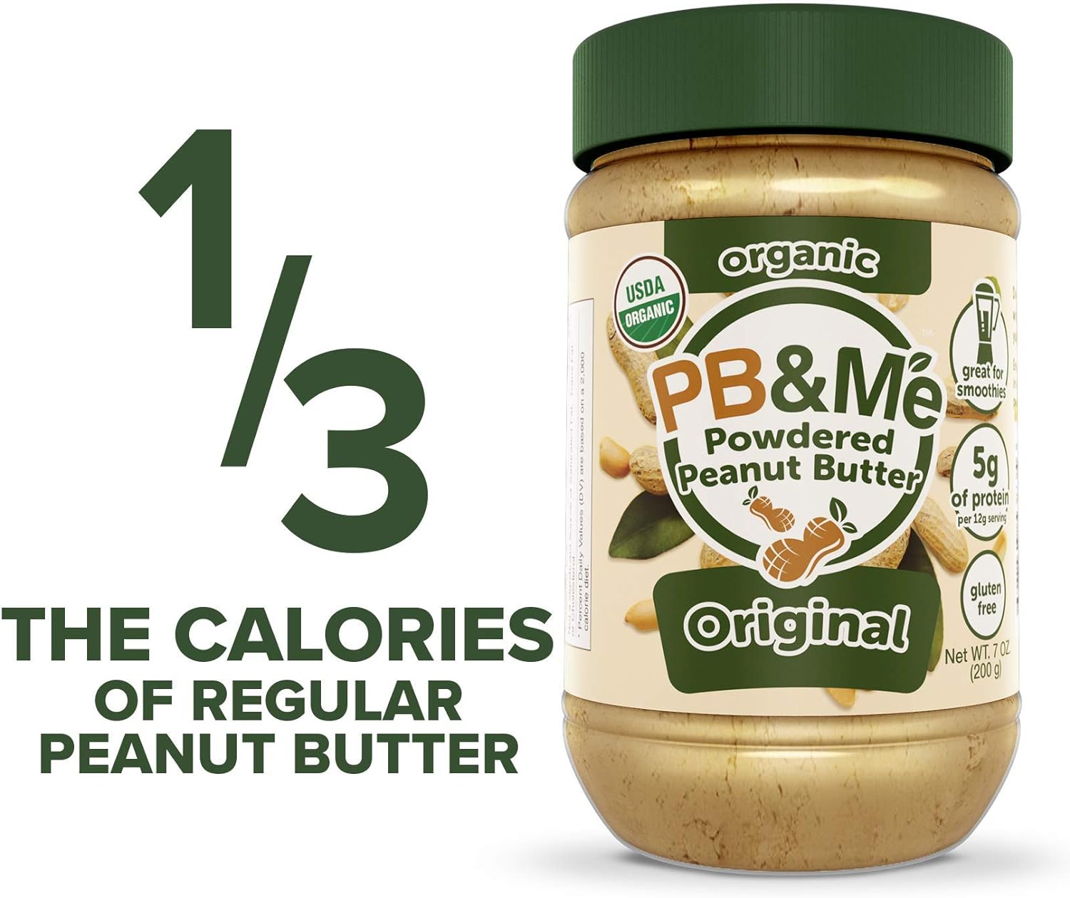 PB&Me Organic Powdered Peanut Butter Organic Original / 200g