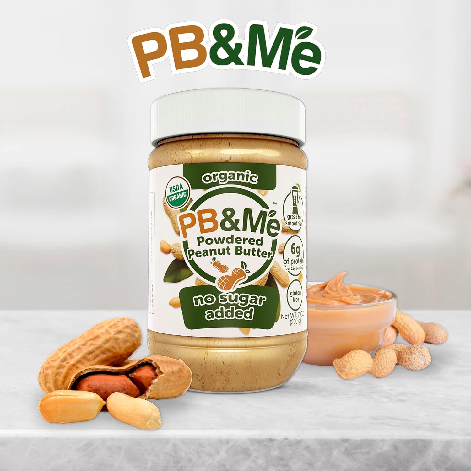 PB&Me Organic Powdered Peanut Butter Organic No Sugar Added / 200g
