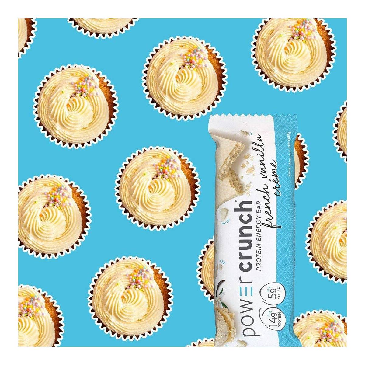Power Crunch Protein Bar - French Vanilla 40g x 12 - Protein snacks