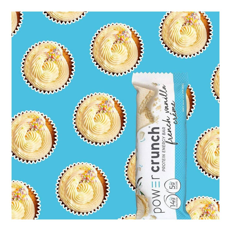 Power Crunch Protein Bar - French Vanilla 40g x 12 - Protein snacks