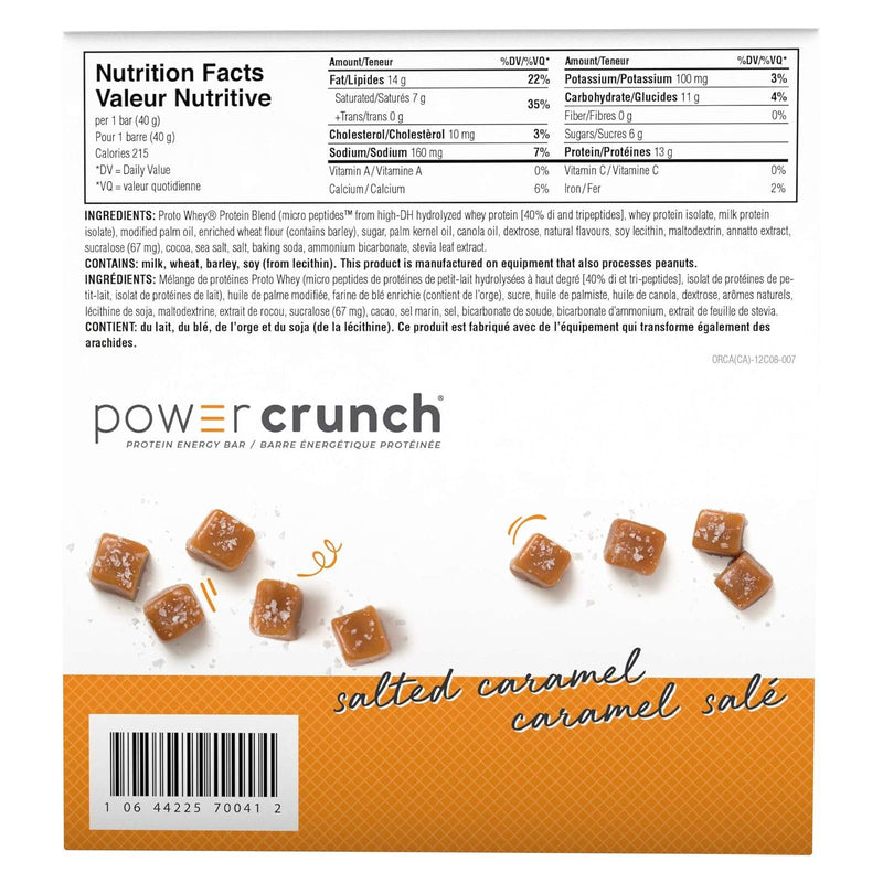 Power Crunch Protein Bar - Salted Caramel 40g - Protein snacks