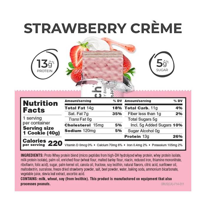 Power Crunch Protein Bar - Strawberry cream 40g - Protein snacks