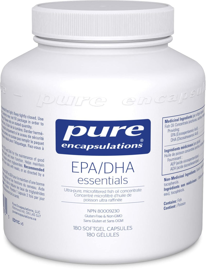 Pure Encapsulation EPA/DHA essentials - 180 caps - Fish Oil