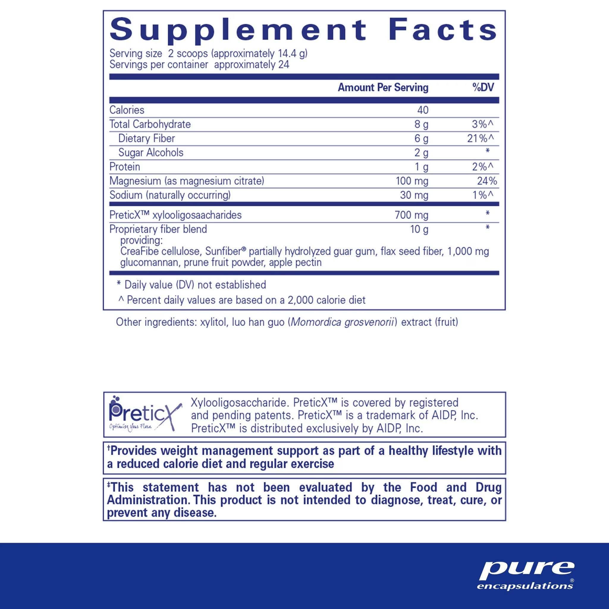 Pure Encapsulations PureLean Fibre  346 g 