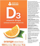 platinum naturals D3 vitamin drops - 15ml Orange - Vitamin D