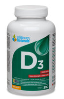 Platinum Naturals Vitamin D3 2500IU Extra Strength - 500 softgels - Vitamin D