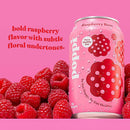Poppi Prebiotic Soda Sparkling Drinks - Raspberry Rose Single can - Water
