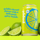 Poppi Prebiotic Soda Sparkling Drinks - Ginger Lime Single can - Water