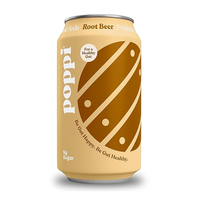 Poppi Prebiotic Soda Sparkling Drinks Root Beer / 12 fl. oz