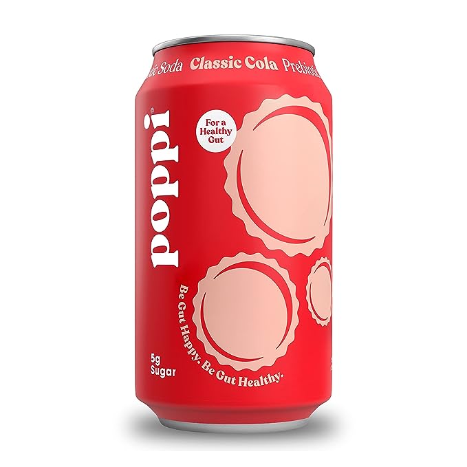 Poppi Prebiotic Soda Sparkling Drinks Classic Cola / 12 fl. oz