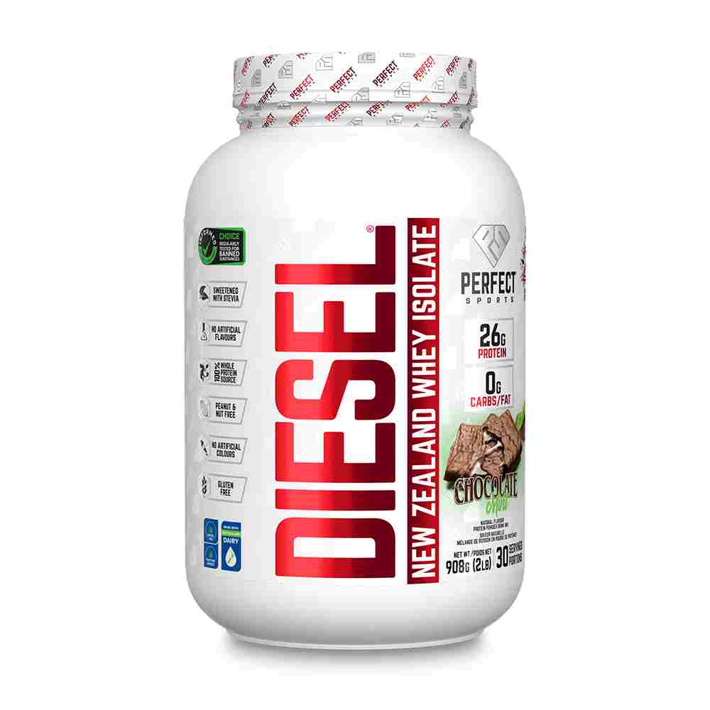 Perfect Sports DIESEL New Zealand Whey Protein Isolate Chocolate Mint / 5lb, SNS Health, Protein Powder