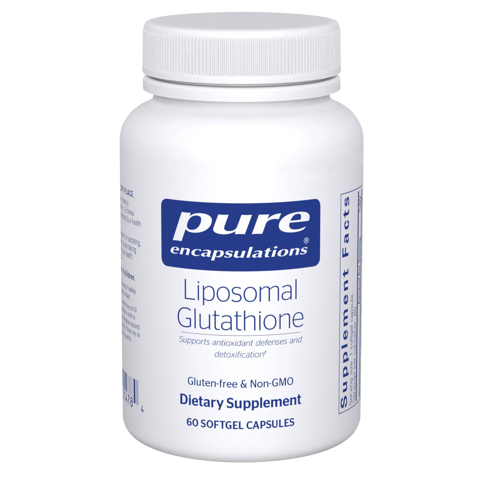 Pure Encapsulations Liposomal Glutathione - 60 capsules - Antioxidant