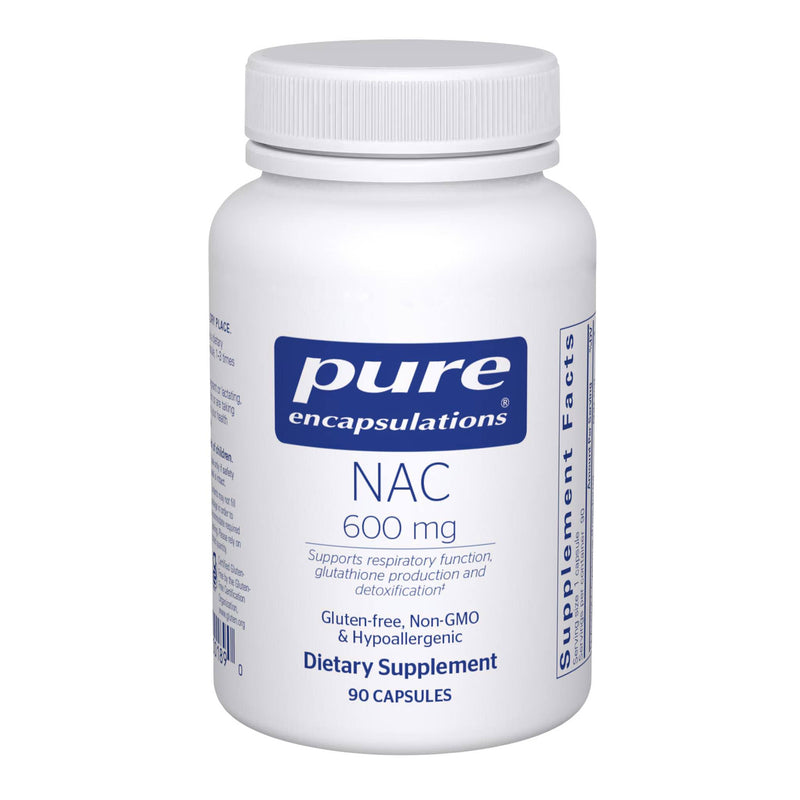 Pure Encapsulations NAC (N-Acetyl-L-Cysteine) 600mg 90 capsules