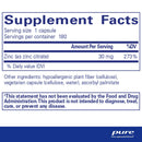 Pure Encapsulations Zinc (citrate) - - Immune Support
