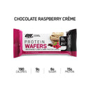 Optimum Nutrition Protein Wafers - Chocolate Raspberry 9 pack box - Protein snacks