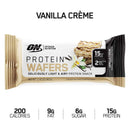 Optimum Nutrition Protein Wafers - Vanilla 9 pack box - Protein snacks
