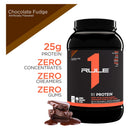 Rule 1 R1 Protein Whey Protein Isolate - Chocolate Fudge 28 servings - - Protein Powder