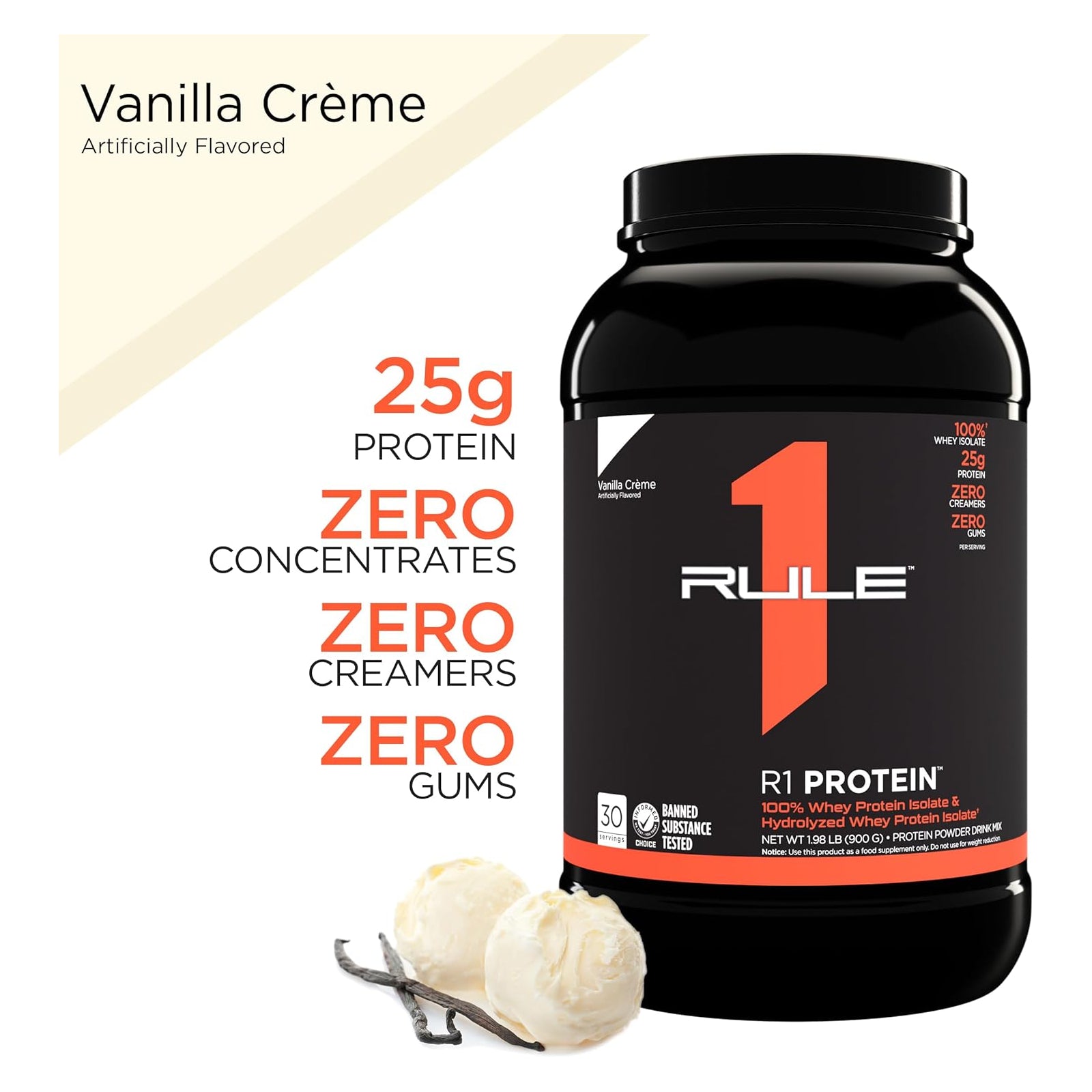 Rule 1 Protein Isolate Vanilla Creme / 2lbs