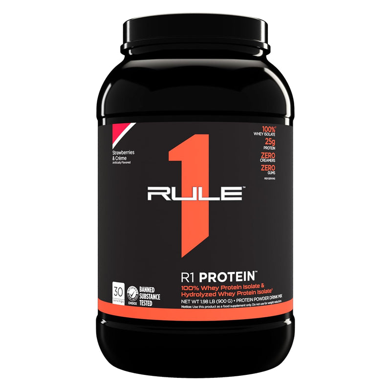 Rule 1 R1 Protein Whey Protein Isolate Strawberries & Creme / 2lbs