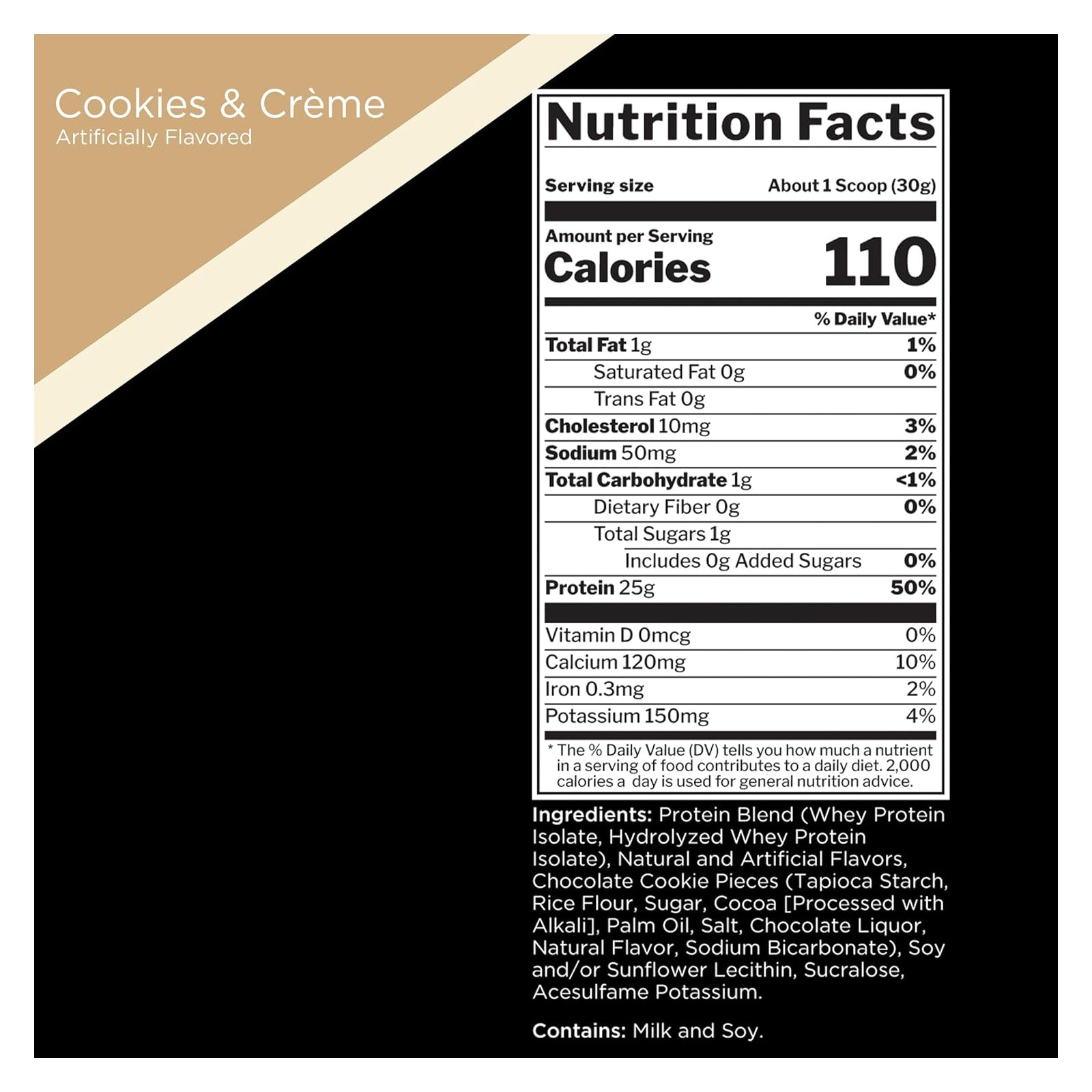 Rule 1 Protein Isolate Cookies & Creme / 2lbs