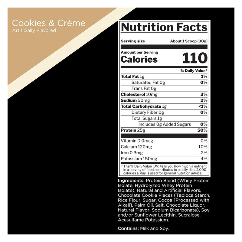 Rule 1 Protein Isolate Cookies & Creme / 2lbs