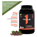 Rule 1 R1 Protein Whey Protein Isolate - Mint Chocolate Chip 28 servings - - Protein Powder