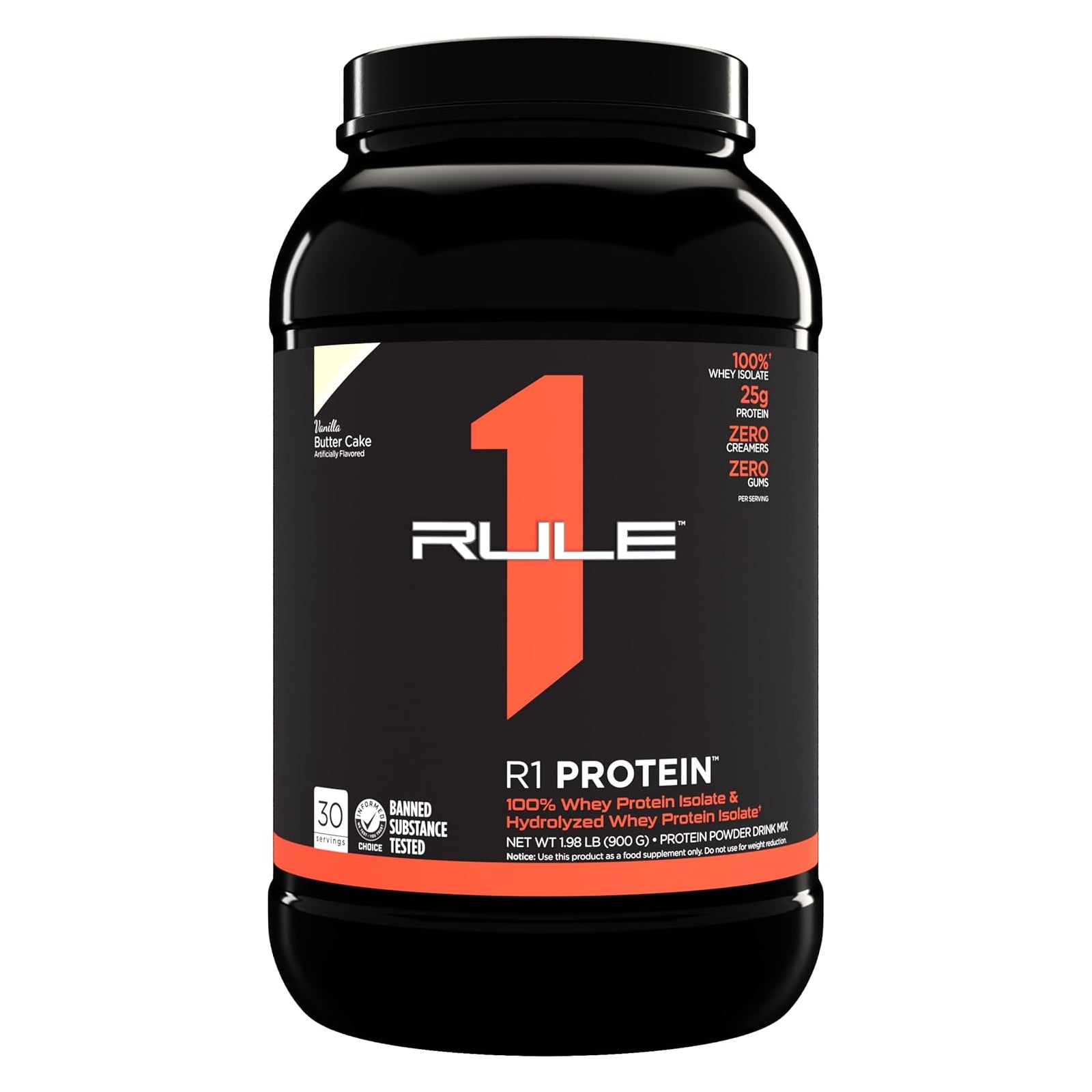 Rule 1 R1 Protein Whey Protein Isolate Vanilla Butter Cake / 2lbs