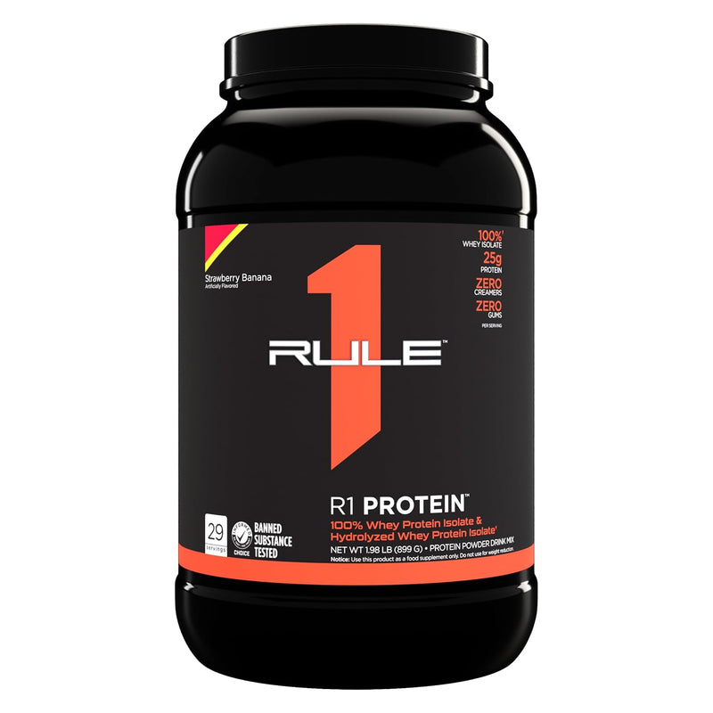 Rule 1 R1 Protein Whey Protein Isolate Strawberry Banana / 2lbs