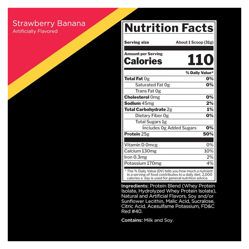 Rule 1 Protein Isolate Strawberry Banana / 2lbs