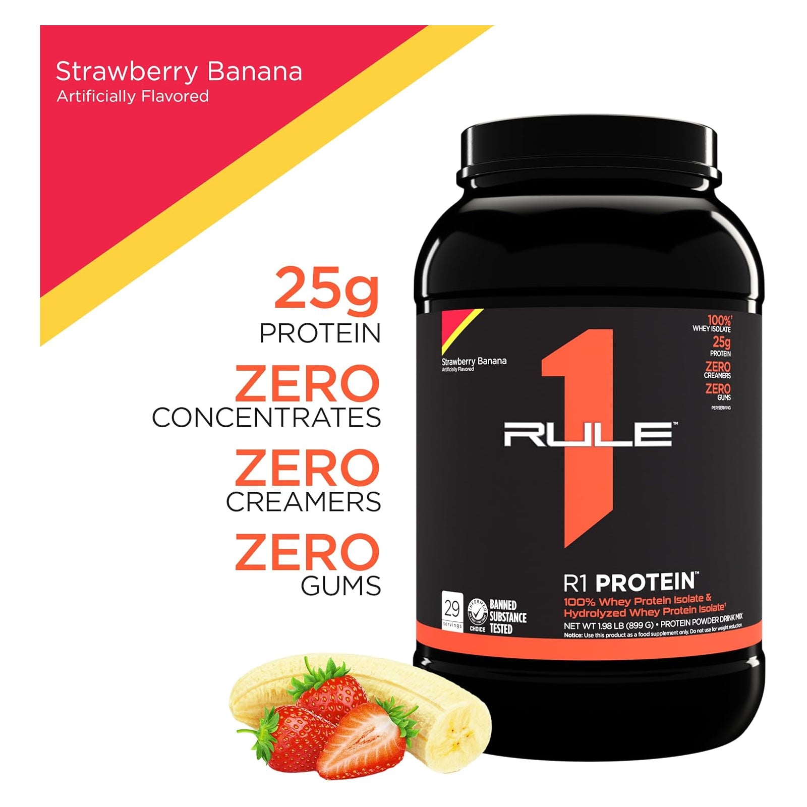 Rule 1 Protein Isolate Strawberry Banana / 2lbs