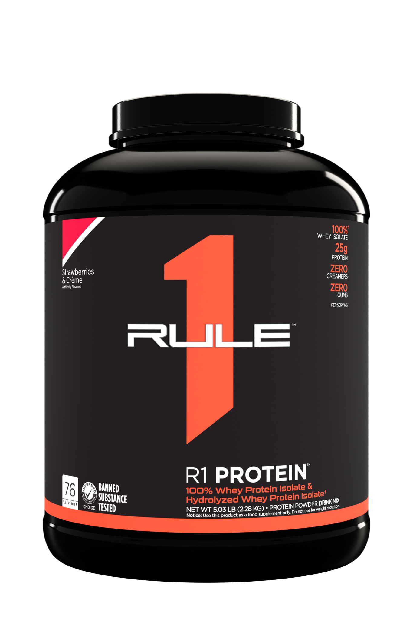 Rule 1 Protein Isolate Strawberries & Creme / 4.83lbs