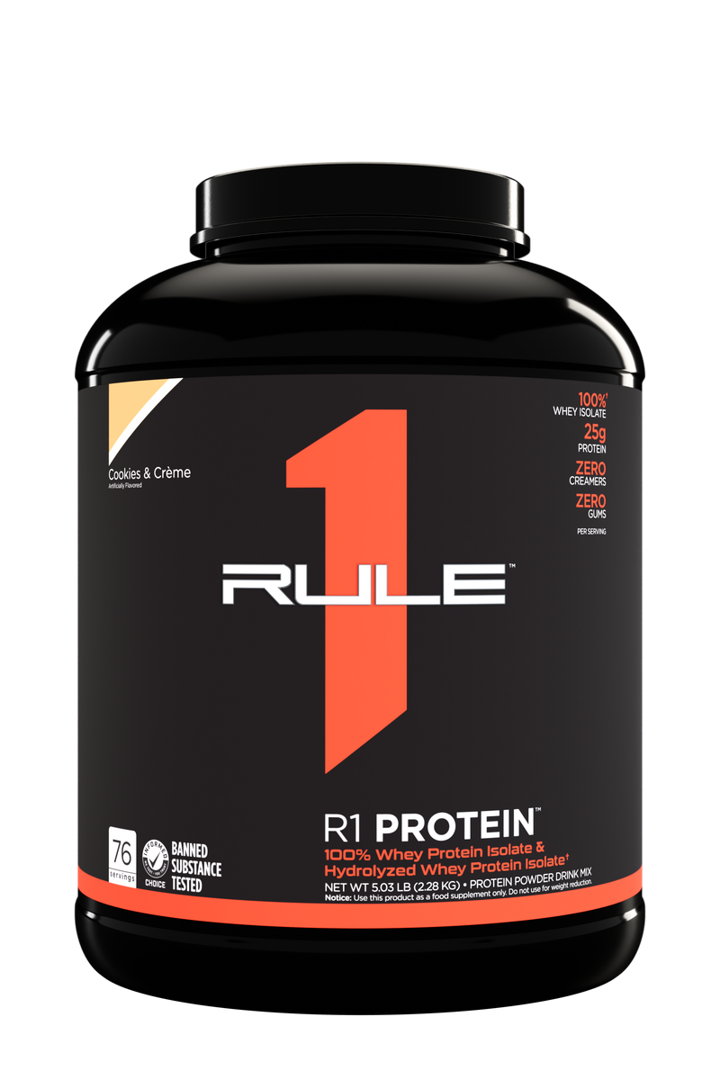 Rule 1 Protein Isolate Cookies & Creme / 4.83lbs