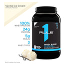 Rule 1 Whey Blend - Vanilla Ice Cream 2lbs - - Protein Powder
